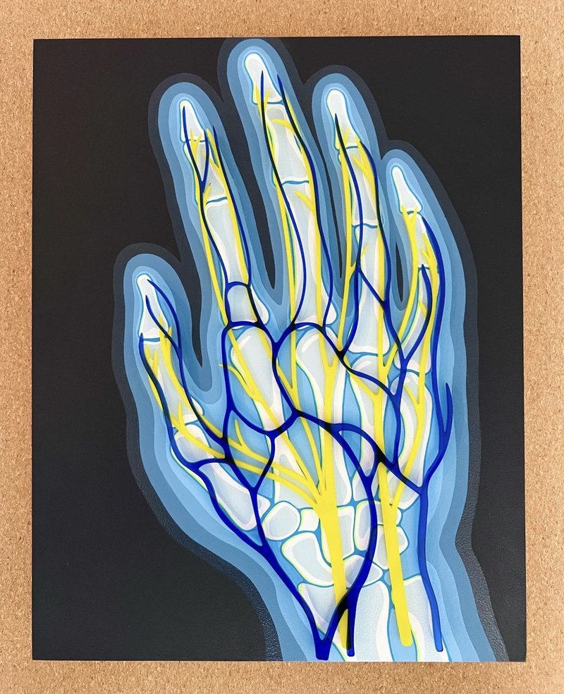 Symbolic hand gestures captured in natural light